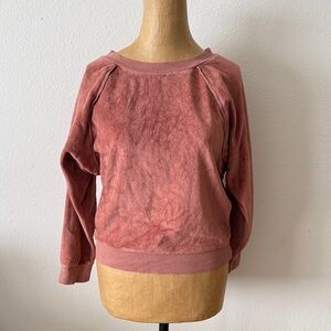 Suzi Kondi sz XS Dusty Pink Long Sleeve Sweatshirt good pre owned condition